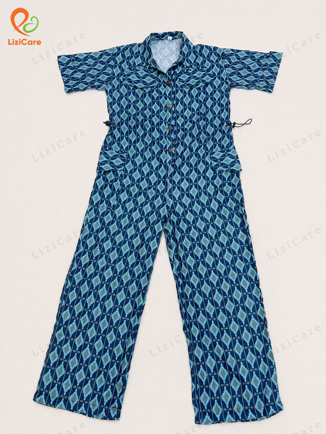 Bộ jumpsuit dây rút eo free size
