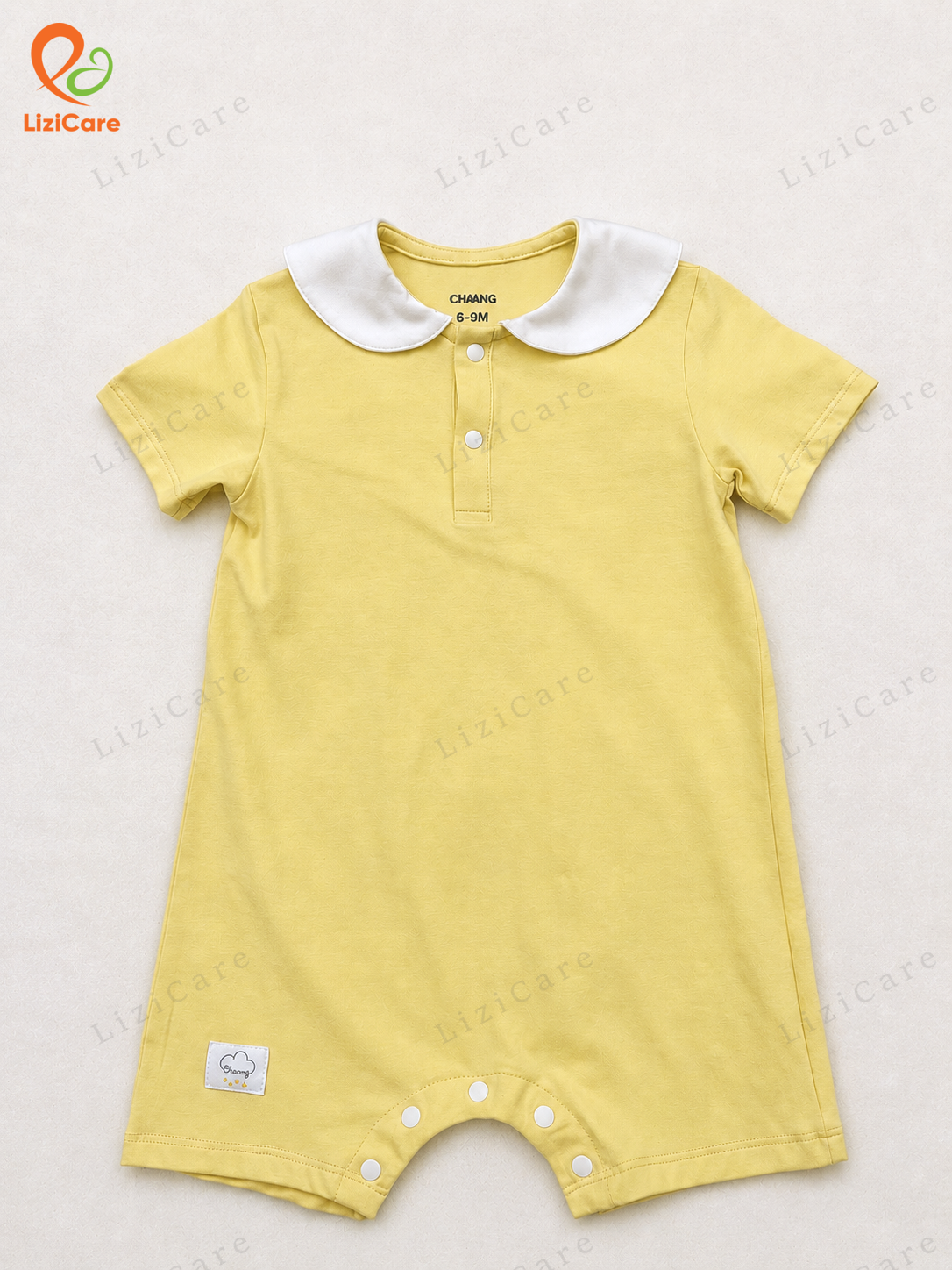 Body cộc cổ tai gấu Chaang Mưa vàng 6-9M