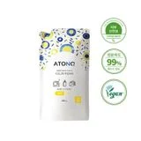 Nước Rửa Bình, Rau Củ Quả Và Chén Bát Thuần Chay Đậm Đặc Atono2 Cho Bé Từ 0M+ Hương Chanh (Dạng Túi) 480g