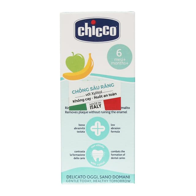 Kem đánh răng Chicco Italy hương chuối 50ml (1Y+)
