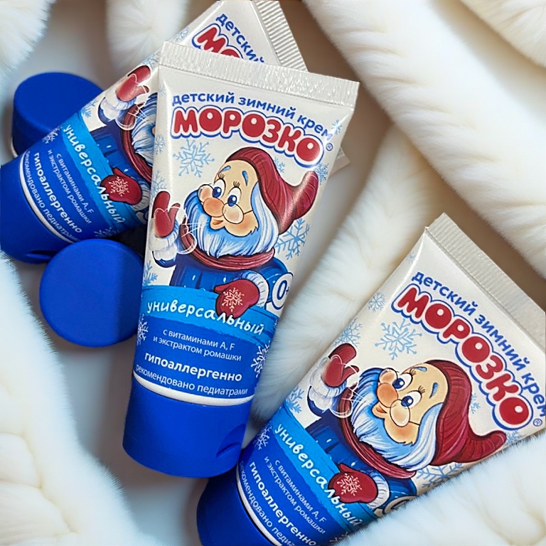 Kem nẻ Mopo3ko hình ông già tuyết Nga 0M+ (50ml)