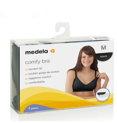 Áo lót bầu, cho con bú Medela đen S
