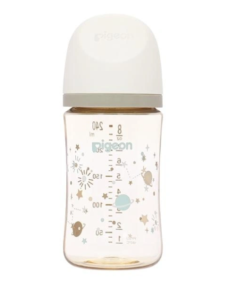 Bình sữa Pigeon PPSU Softouch Baby Friendly 240ml trái đất (nội địa Nhật)