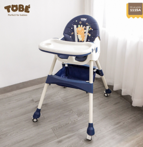 Ghế ăn dặm TOBE Ricard Pro 2.0 mã 1115A màu xanh