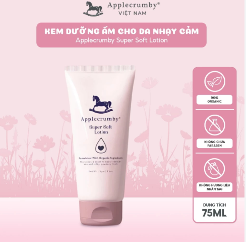 Kem dưỡng ẩm làm dịu cho da nhạy cảm Applecrumby 75ml