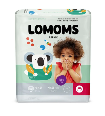 Bỉm Lomoms Air Kiki Hàn quần XXXL18 (Kids từ 18kg)