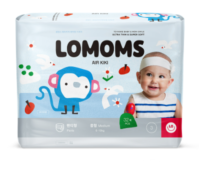 Bỉm Lomoms Air Kiki Hàn quần M32 (Medium 6-10kg)