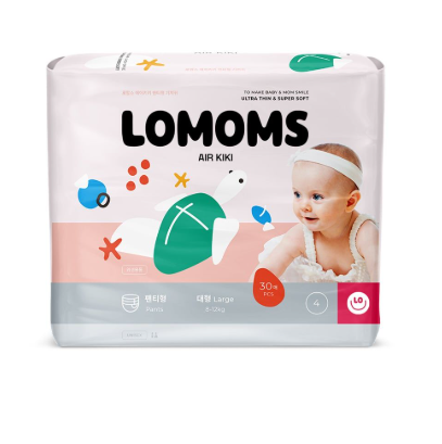 Bỉm Lomoms Air Kiki Hàn quần L30 (Large 8-12kg)