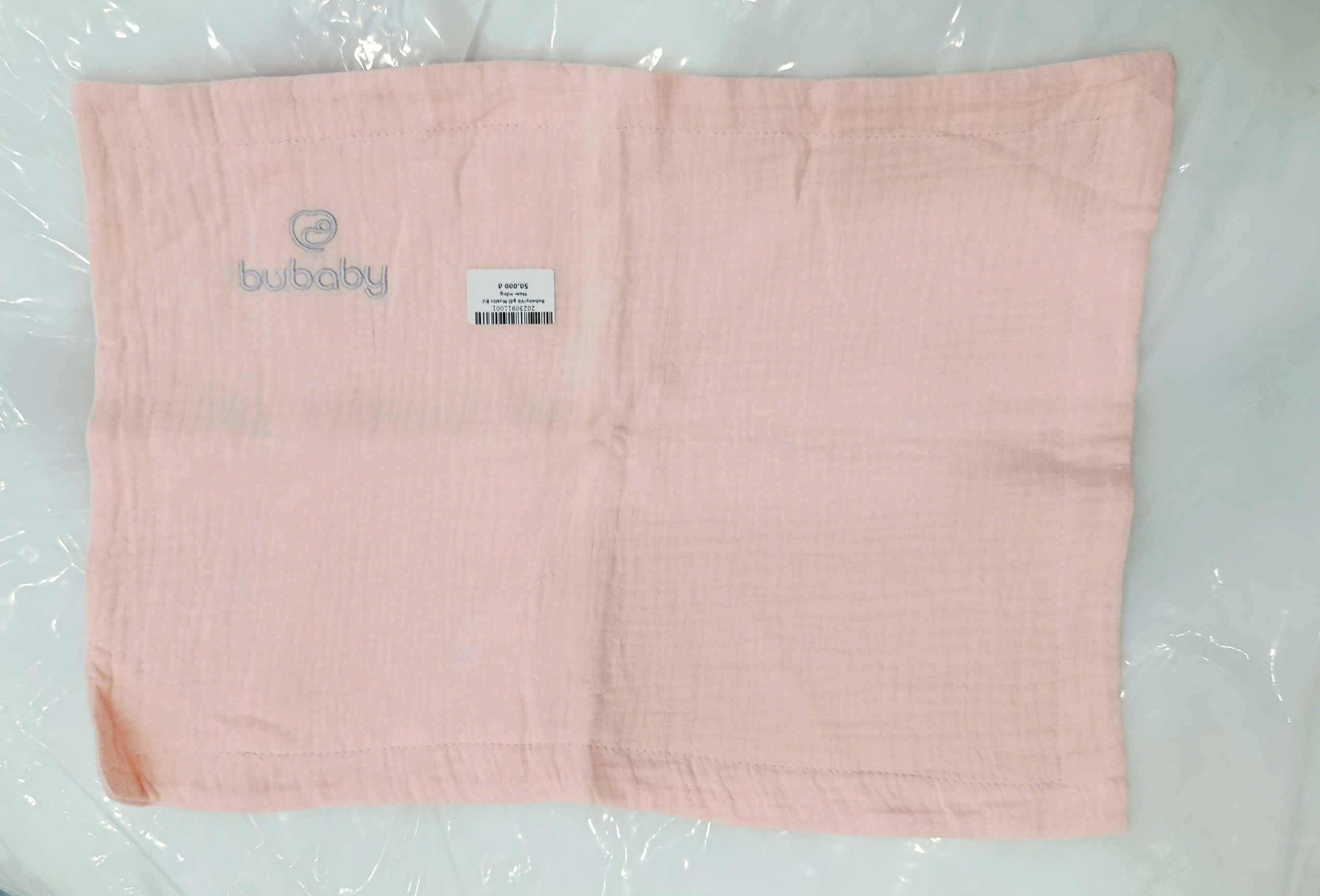 Bubaby-Vỏ gối Muslin BU Mun- Hồng