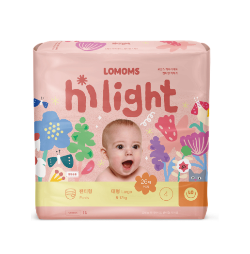 Bỉm Lomoms Hilight Hàn quần L26 (Large 8-12kg)