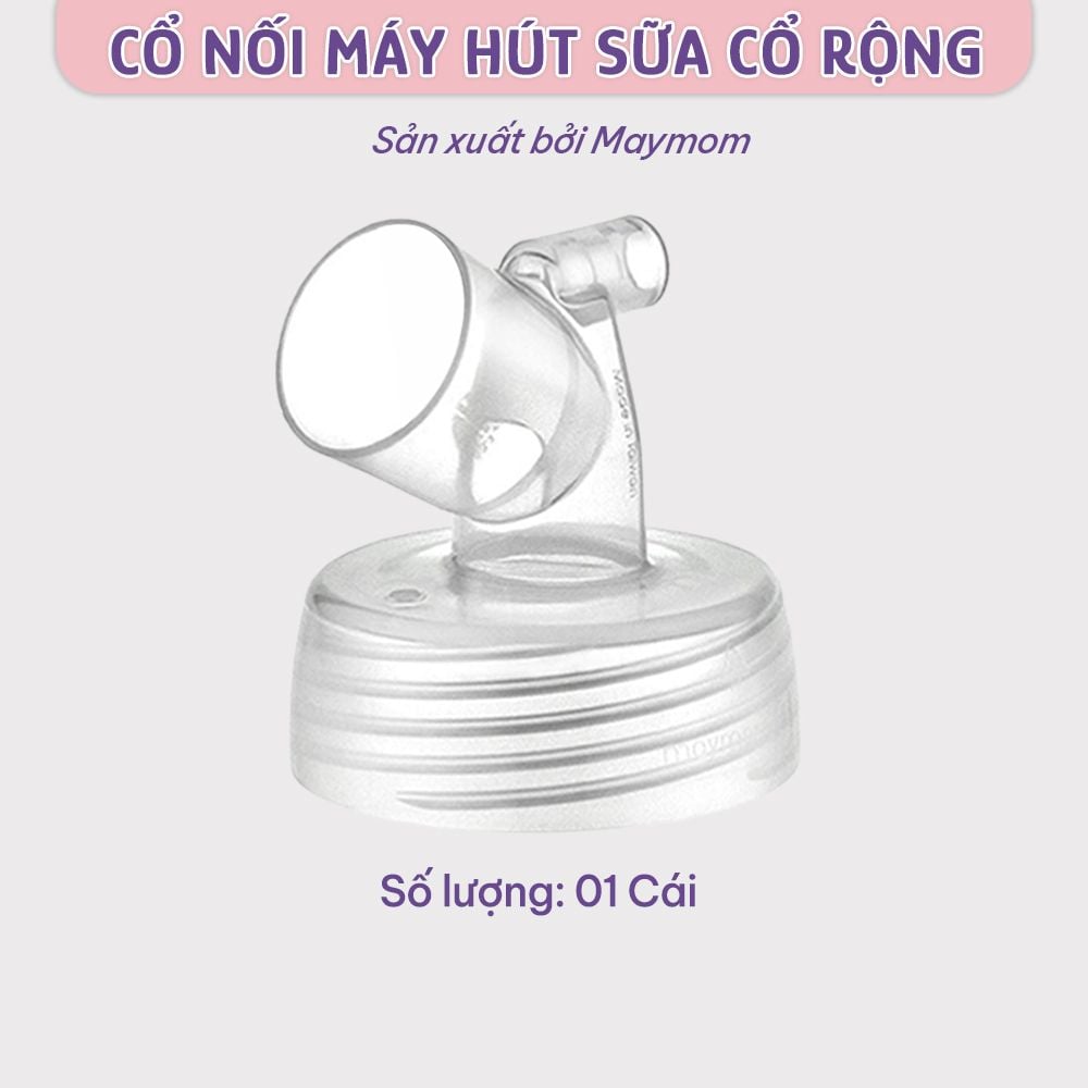 Cổ nối phễu silicon loại cổ rộng Maymom (lắp vừa bình spectra Dual S, S1+,compact))