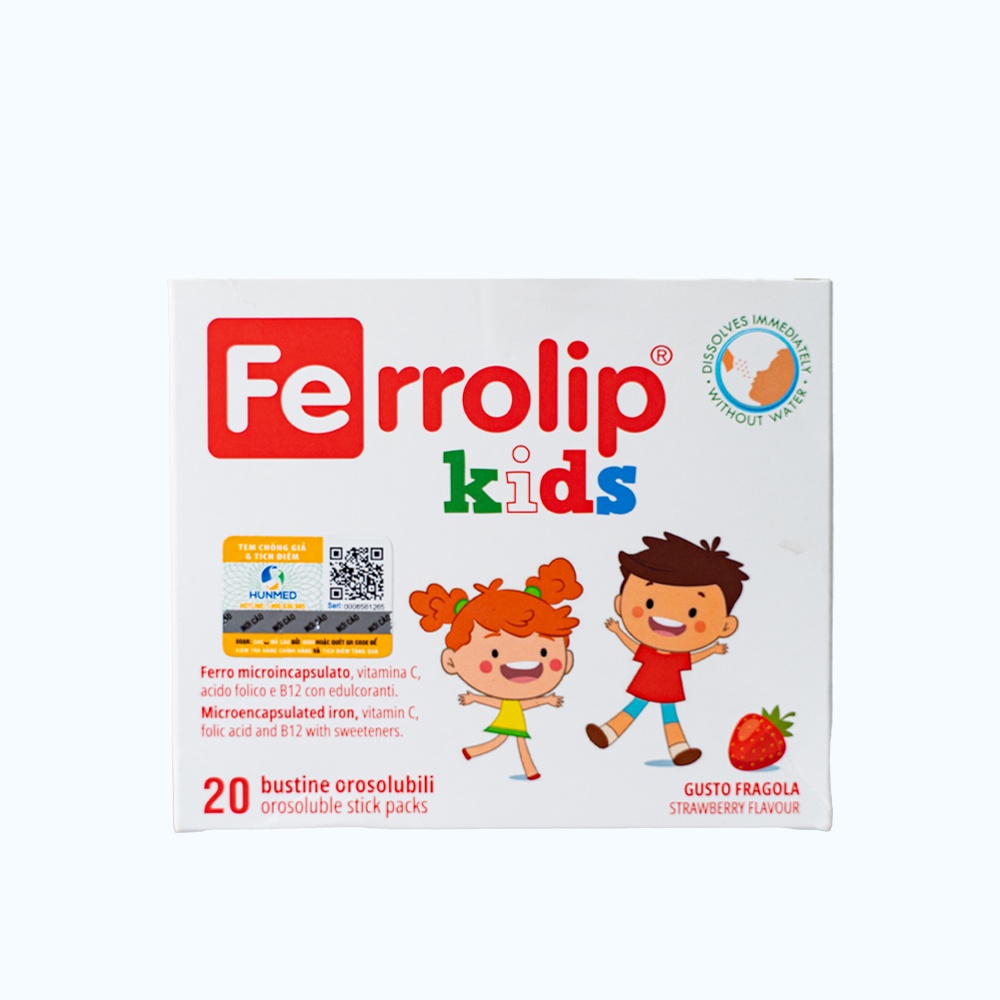 Sắt Ferrolip Kids dạng bột (Từ 1 Tuổi)