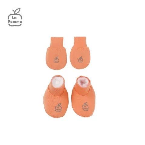 Set bao tay bao chân La Pomme sweetie - Cam