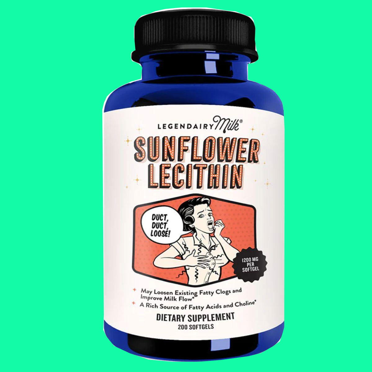 Viên uống thông tắc tia sữa Legendairy milk Sunflower Lecithin 1200mg 200 viên