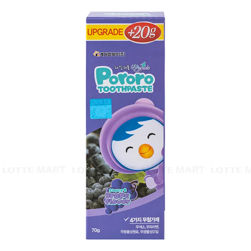 Kem đánh răng Pororo Hàn vị nho 70g 3Y+