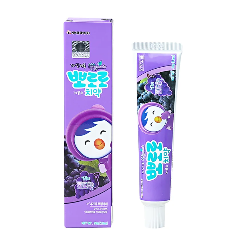 Kem đánh răng Pororo Hàn 50g hương nho 3Y+