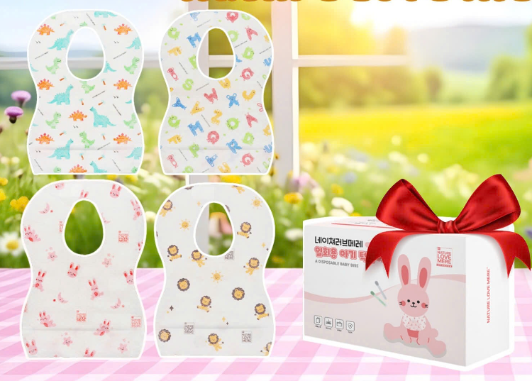 Yếm giấy dùng 1 lần Nature Love Mere (hộp 20 chiếc)