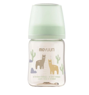 Bình sữa Moyuum Hàn 170l ml lạc đà nắp xanh -Núm số 1