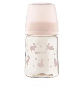 Bình sữa Moyuum Hàn 170lml thỏ hồng -Núm số 1