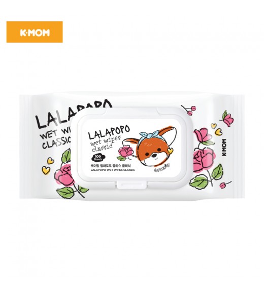 Khăn ướt thuần chay K-mom Lalaporo (100 tờ)