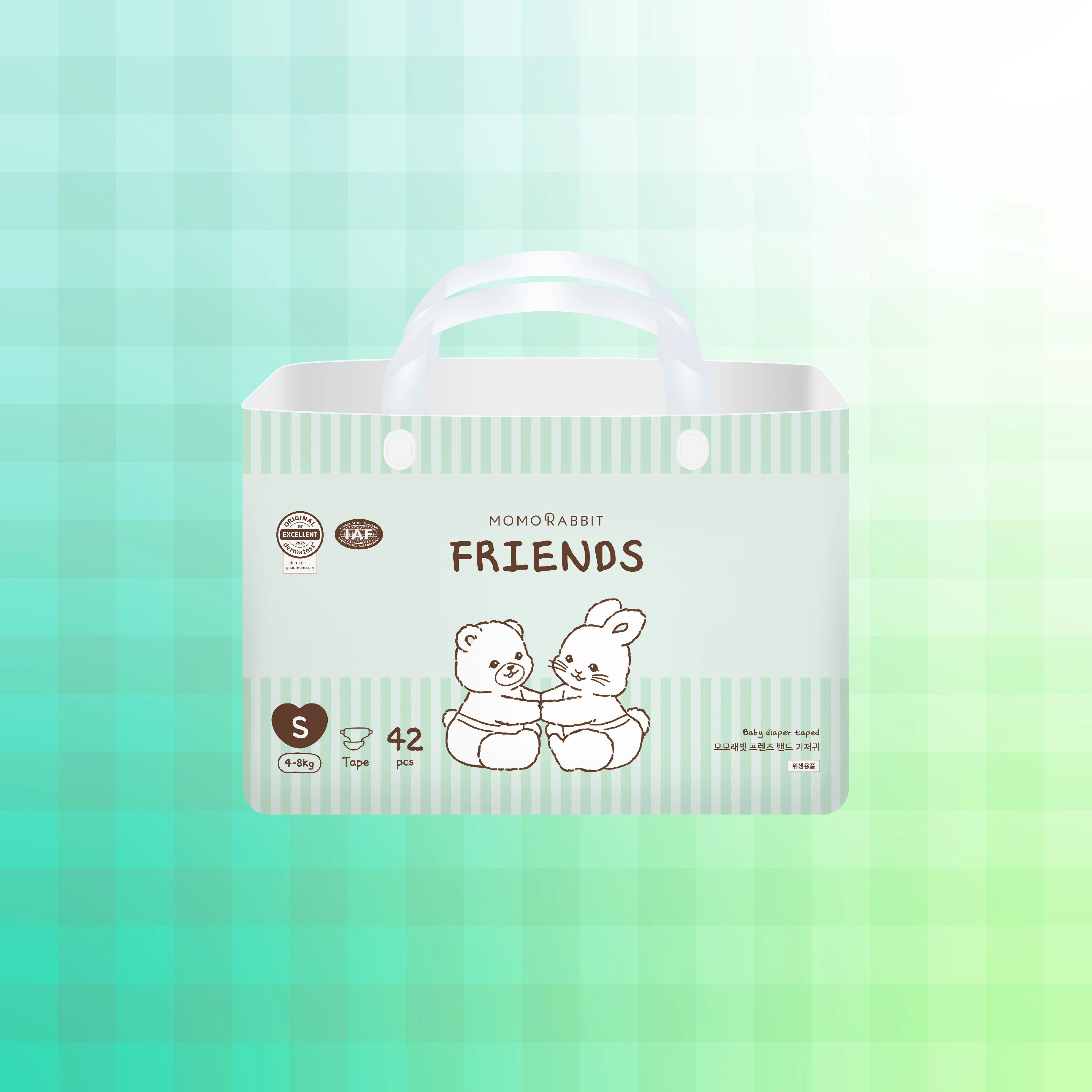 Bỉm Momo Rabbit Friends Hàn dán