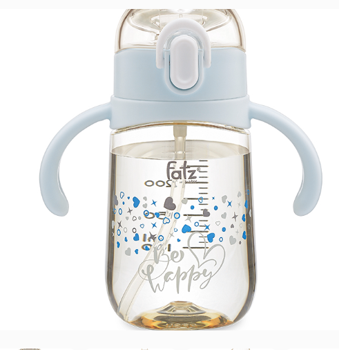 Bình tập hút 2 tay cầm Fatz PPSU Sippy 2 250ml xanh 6M+