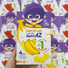 Bánh ăn dặm Nutri AZ Việt 30g vị chuối tươi 6M+