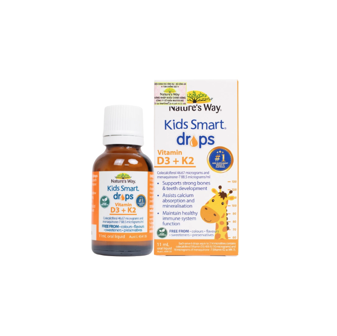Vitamin D3+K2 Nature's Way Kids smart drops Úc 11ml
