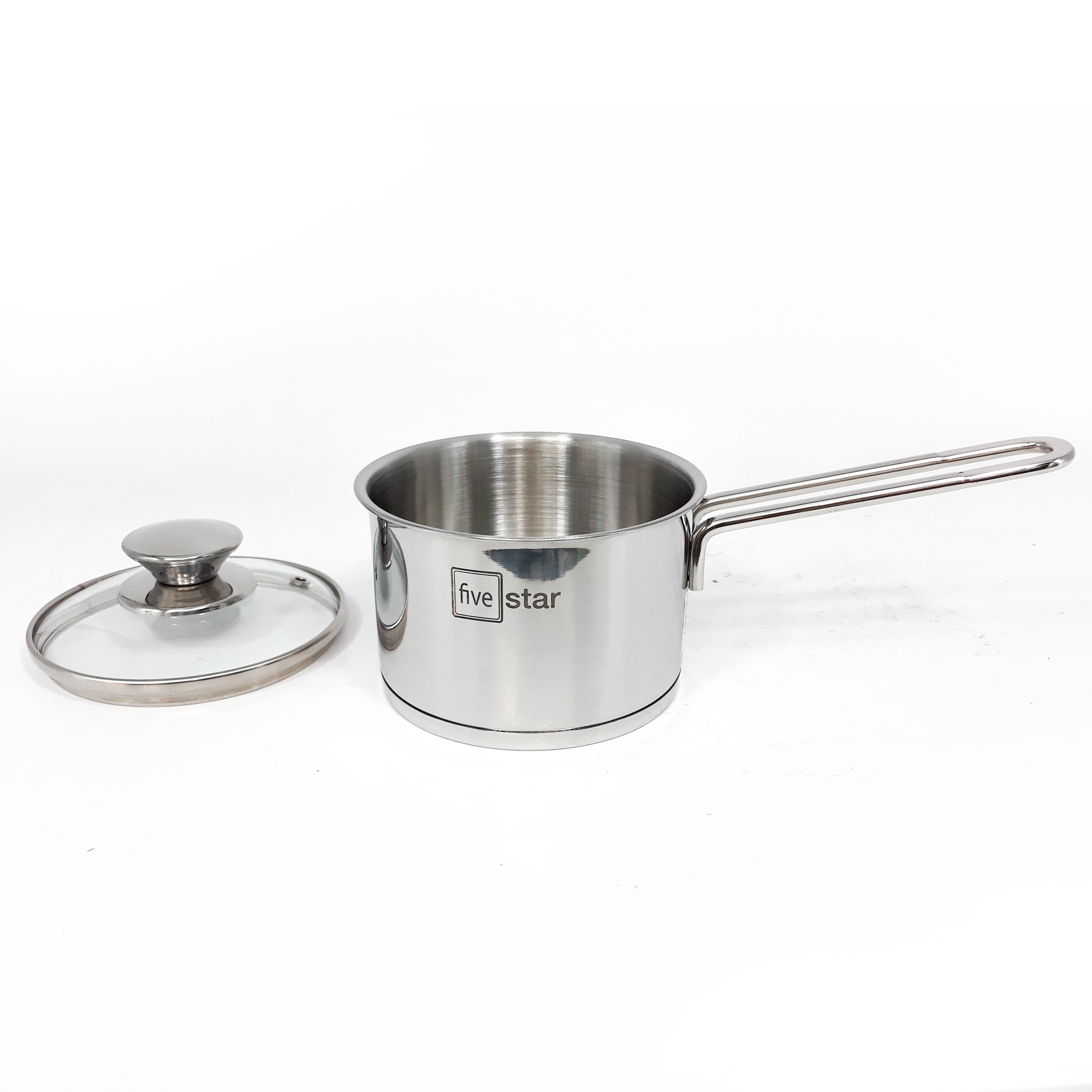 Quánh inox 3 đáy Five Star Việt 14cm (kèm nắp kính)