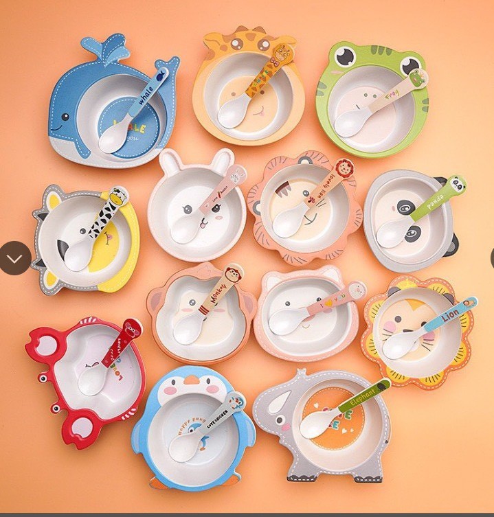 Bát Sợi tre Kèm Thìa ECO/YUMI BEAR