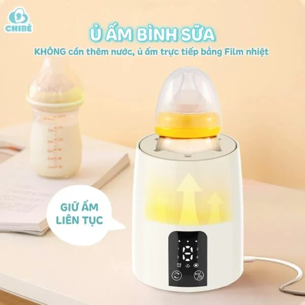 Máy lắc và ủ ấm bình sữa CHIBÉ CB040