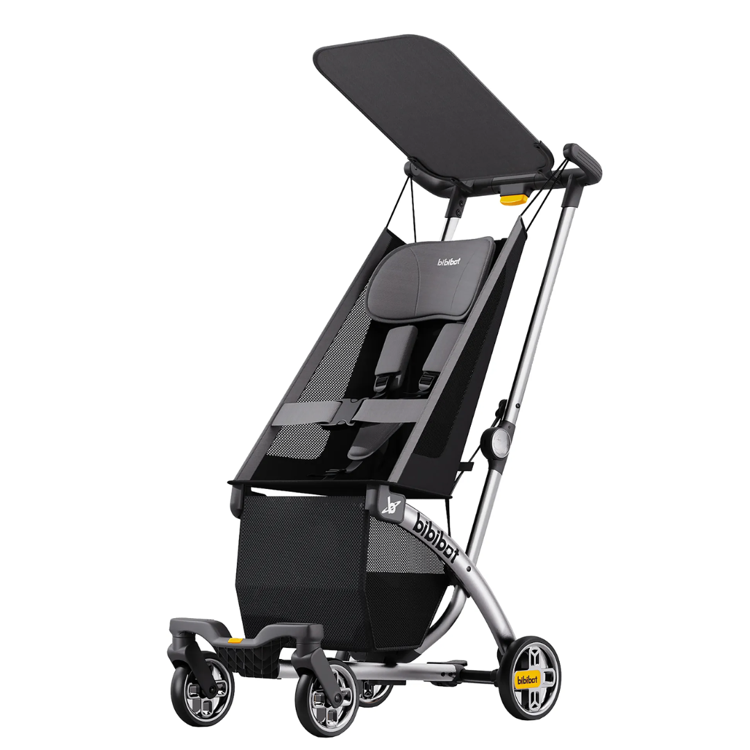 Xe đẩy Bibibot B5 Trung ghi đen 6-36M