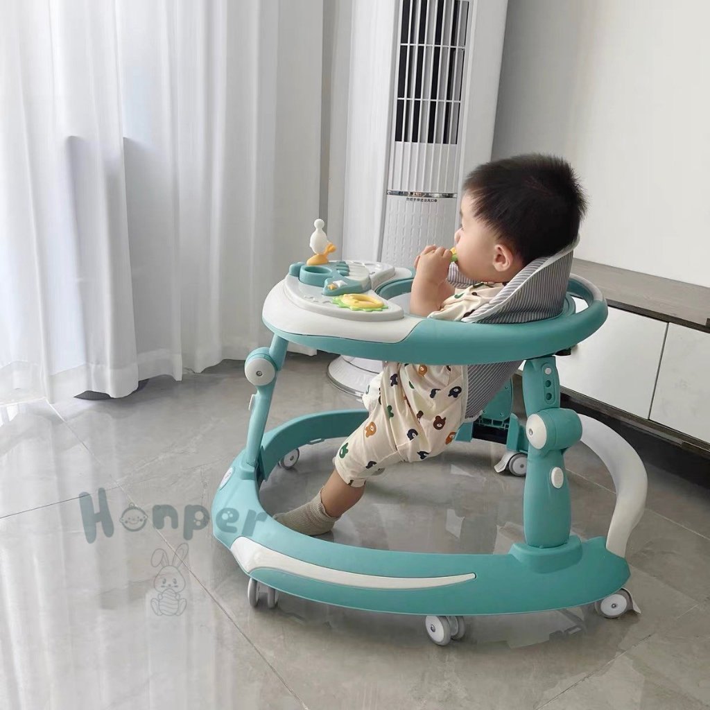Xe tập đi kiêm bập bênh Honper HP824 5M+ xanh lá (trọng tải 15kg)