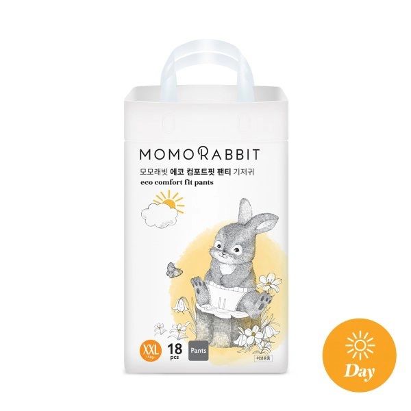 Bỉm Momo Rabbit Eco comfort Hàn Quần XXL18 (>15kg)