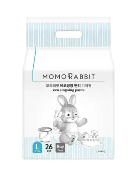 Bỉm Momo Rabbit Eco singsing Hàn Quần L28 Boy (8-12kg)