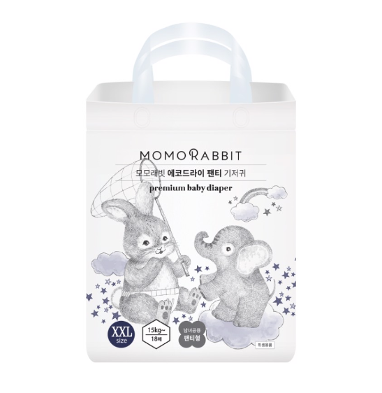 Bỉm Momo Rabbit Hàn Đêm Quần XXL18(>15kg) - mới