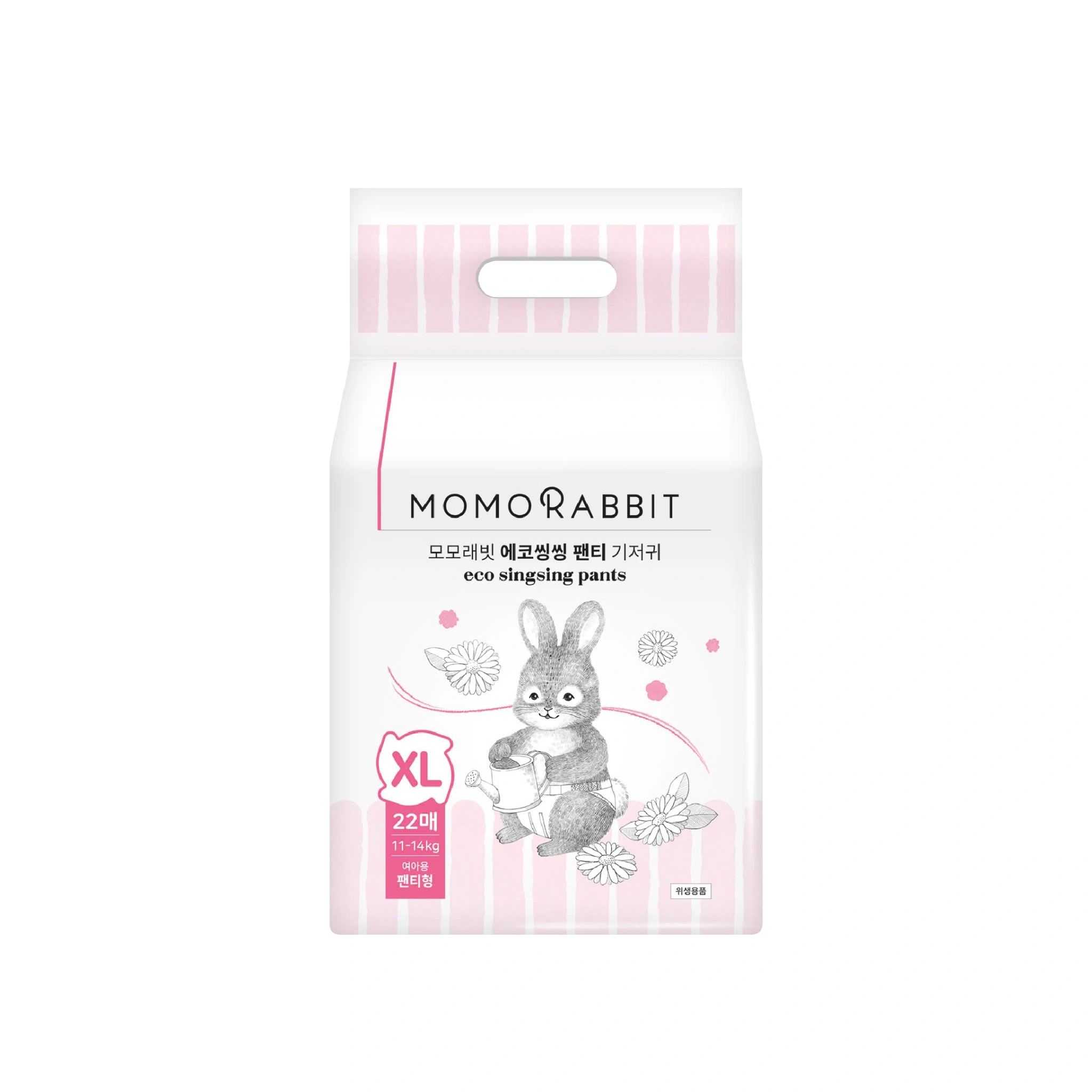Bỉm Momo Rabbit Eco singsing Hàn Quần XL22 girl (11-14kg)