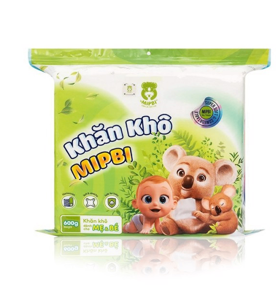 Khăn khô đa năng Mipbi 600g - mẫu mới