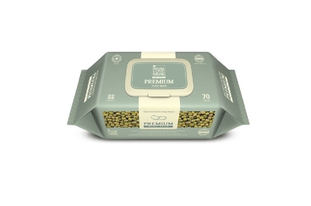 Khăn ướt Nature Love Mere Hàn Premium đậu nành 70 tờ