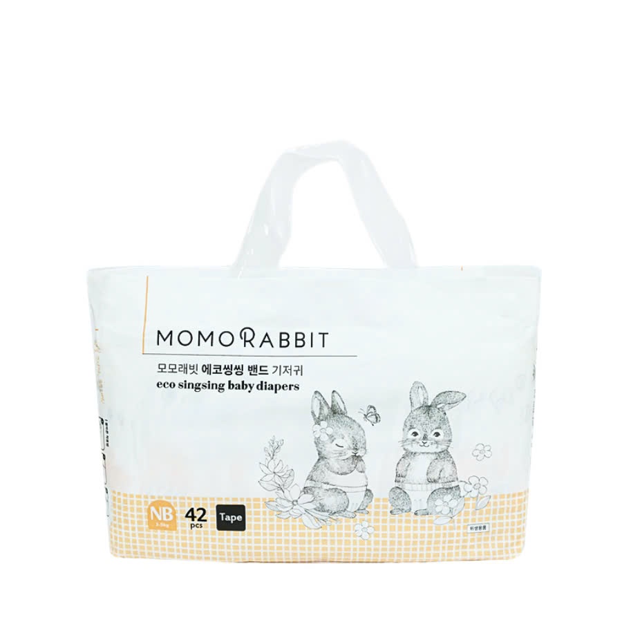 Bỉm Momo Rabbit Eco singsing Hàn Newborn NB42