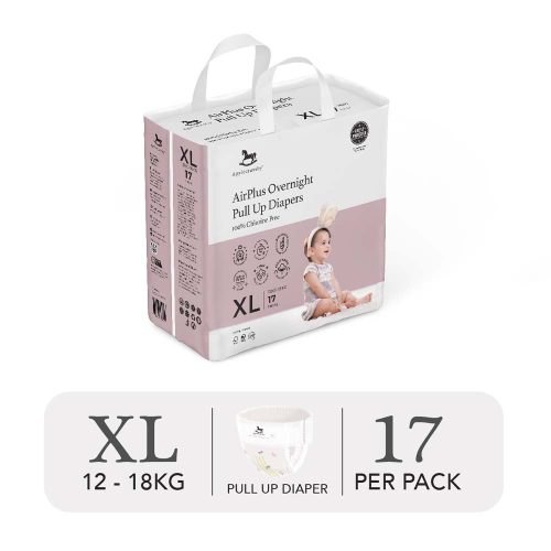 Bỉm ngựa Applecrumby Malaysia đêm mini quần XL17 (12-18kg)