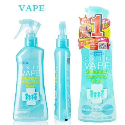 Xịt chống muỗi SKIN VAPE Nhật xanh hương chanh 200ml 6M+
