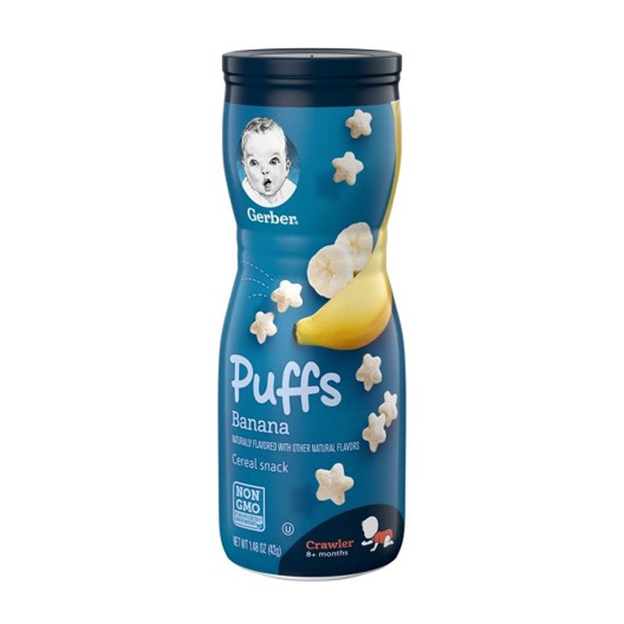 Bánh Gerber Mỹ hình sao vị Chuối 42g (8M+)