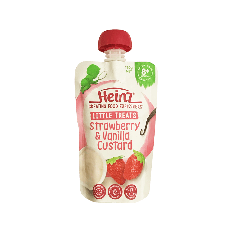 Váng sữa Heinz Úc vị Dâu vani 120g (8M+)