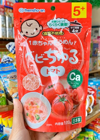 Mì canxi Mensho-an Nhật vị Cà chua 100g 5M+