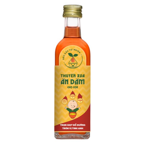 Dầu gấc tự nhiên Thuyền Xưa ăn dặm cho con 65ml 6M+