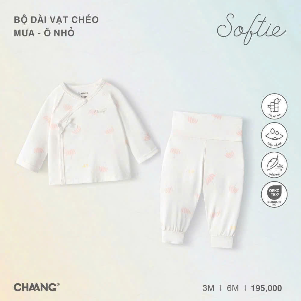 Bộ dài vạt chéo Chaang Mưa ô nhỏ 3-6M