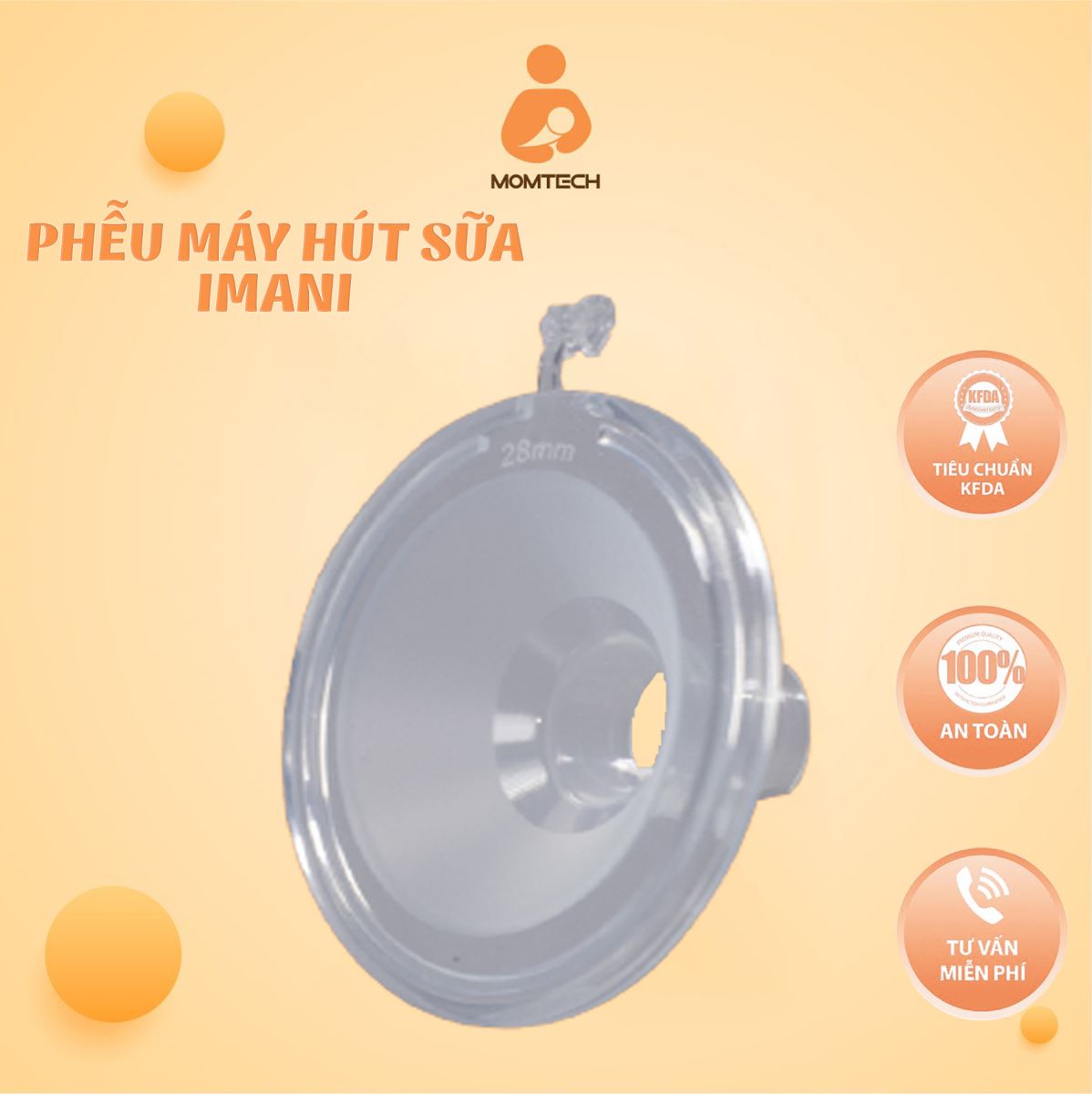 Phếu silicon Imani size 28mm