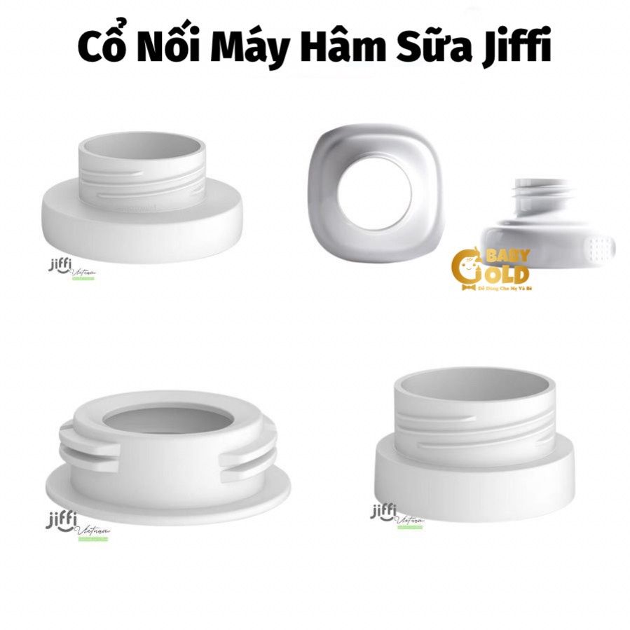 Phụ kiện cổ nối máy Jiffi (bình medela, moyuum, pigeon)
