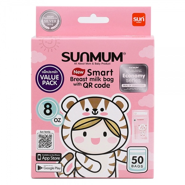 Túi trữ sữa Sunmum Thái 50x250ml